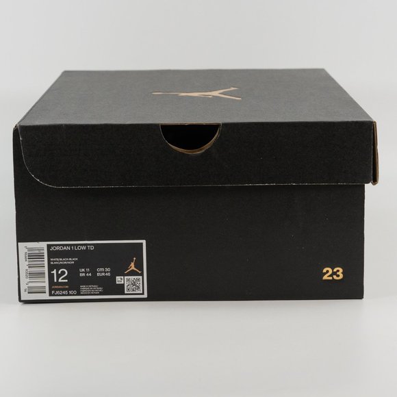 Jordan 1 Low TD Cleat \'Black White\' Panda 2023 FJ6245-100 Multi size